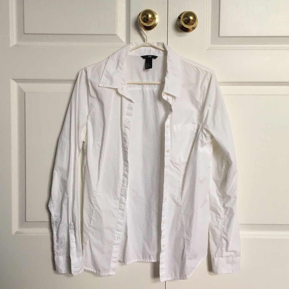 Classic White Button Down Shirt